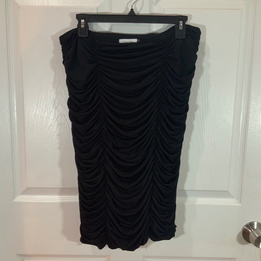Calvin Klein Ruched Bandeau Mini Dress Size Large